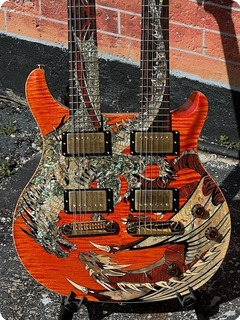 Paul Reed Smith Prs Dragon 20th Anniversary Double Neck 2005 Orange