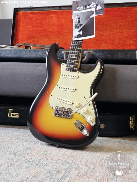 1965 Fender Stratocaster Vintage Electric Guitar Sunburst w/ 1964 Neck  Date, Case