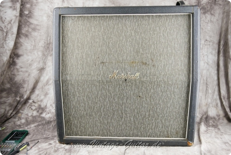 Marshall 4x12'' Pinstripe Slanted Cabinet 1967 Black Tolex