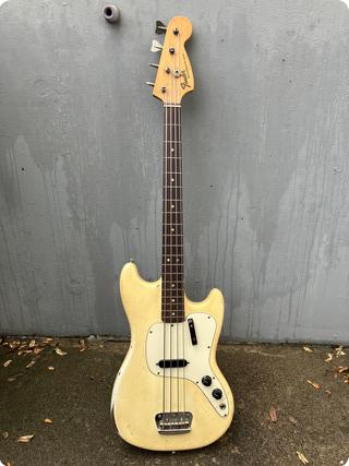 Fender Musicmaster Bass 1972 Olympic White