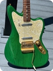 Fender-Jaguar Custom Fred Stuart Master Built-1993-See-thru Green