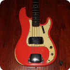 Fender-Precision Bass-1963-Fiesta Red