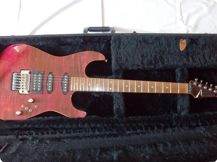 Tom Anderson Tom Anderson Drop Top   Namm 1993 Show Guitar & Signed By Tom Anderson & Kahler Steeler Fl Tremolo   Extremely Rare! 1993 Cajun Magenta Red