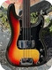 Fender-Precision Fretless Bass -1978-Sunburst Finish