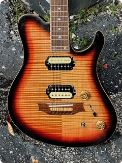 Pavel Musical Instruments Custom Solid Body Guitar 1995 Sunburst Finish