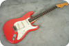 Fender-Stratocaster Rare Mahogany Body -1964-Fiesta Red Refin