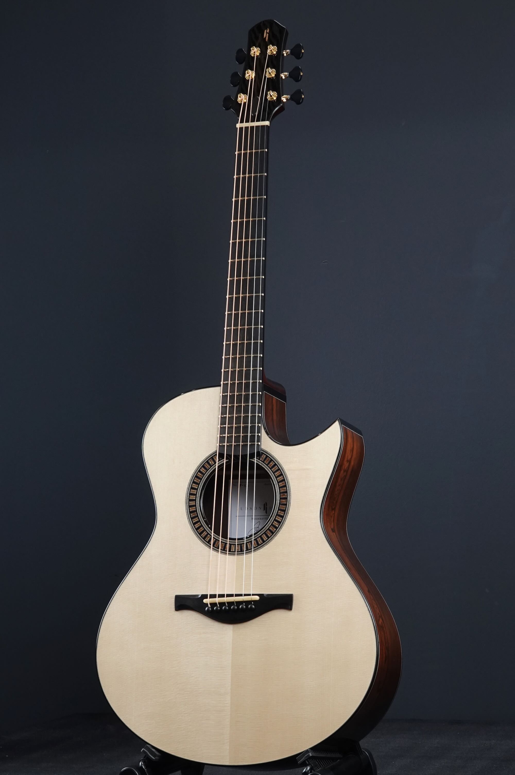 RIVIERE GUITARS OM Cutaway 2024 Natural Guitar For Sale Blue G