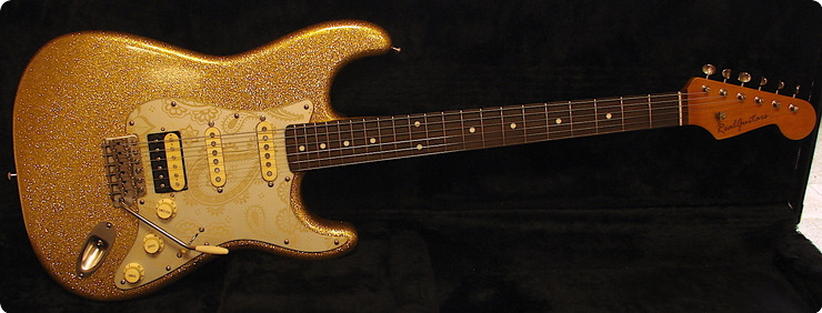 Real Guitars Standard Build Hss Roadwarrior 2024 Gold Sparkle