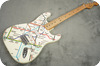 Fender-Stratocaster-2016-Olympic White, London Underground Tube Map