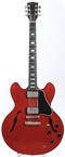 Gibson-ES-335 Black Binding Block Inlays Ebony Fretboard-2000-Cherry Red