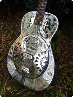 Dobro 33h Hawaiian Motif  1990 Chrome