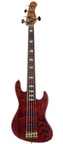 Sadowsky-MetroLine 21 Fret Standard J/J Bass Limited Edition 5 String Majestic Red Transparent Satin #003921-24-2023