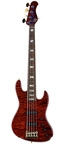 Sadowsky-MasterBuilt 21 Fret Standard J/J Bass Limited Edition 5 String Majestic Red Transparent High Polish-2023