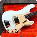 Fender-Precision Bass-1963-Daphne Blue Refinish