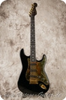 Fender Stratocaster Aluminum Black Gold 1995 Black Fender Stratocaster Aluminum Black Gold 1995 Black