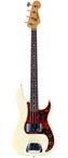 Fender-Precision Bass Olympic White-1966