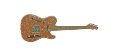 Signature Sound Deluxe-T-Caster Tele-2025-Rose Gold Sparkle