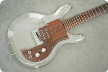 Dan Armstrong (ampeg) Guitars-Plexi Ex-Curved Air + OHSC-1971-Original Clear
