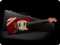 Fender-Mustang Competition Matching Headstock-1970-Candy Apple Red