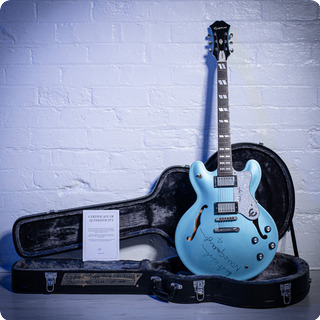 Epiphone Supernova   Owned, Played & Signed By Noel Gallagher Oasis 1990 Man City Blue