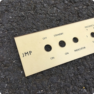 Marshall New Reproduction Plexi Front Panel For Marshall Jmp Head 1967 69 2022 Gold