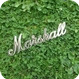 Marshall Gold Script Logo For JTM JMP