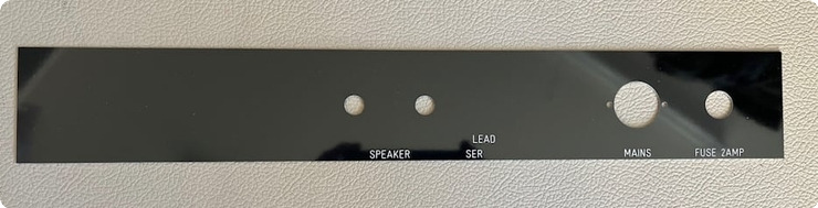 Marshall Jtm45 Reverse Reproduction Rear  Panel For 63 65 Amplifiers 2022 Black