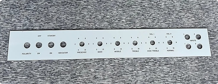 Marshall Reproduction Jtm 45 Offset Front Panel For 1962 Amp 2024 White