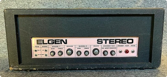 Elgen Stereo 100 Watt British Amplifier , Rare 1970