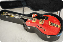 Gretsch-Super Chet 7690-1979-Amber Red