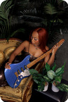 Bona Custom Offset Ari ONeal Blueled Nitro Blue Holographic Sparkle Body Tung Oil Neck