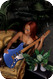 Bona Custom Offset Ari ONeal Blueled Nitro Blue Holographic Sparkle Body Tung Oil Neck