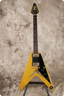 Gibson Flying V 58 Reissue Korina 1981 Natural