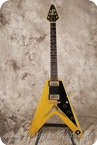 Gibson-Flying V 58 Reissue Korina-1981-Natural