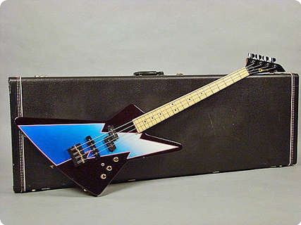 Charvel Explorer Bass ** On Hold ** 1984 Purple W/ Graphics