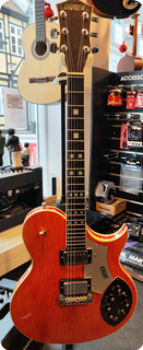 Gretsch 7680 Atkins Super Axe 1977 Red Mahogany Stain / Orange