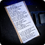 Oasis Hand Written Printed Noel Gallagher Lyrics THE TURNING