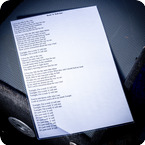 Oasis-Rock 'n' Roll Star A3 Laminated Lyrics 2000s