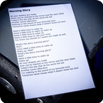 Oasis-Morning Glory A3 Laminated Stage Lyrics 2000s