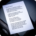 Oasis Falling Down Laminated A3 Lyrics 2000s