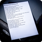 Oasis-The Importance Of Being Idle A3 Laminated Lyrics 2000s