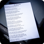 Oasis-Go Let It Out A3 Laminated Lyrics 2000s