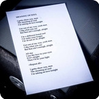 Oasis The Meaning Of Soul A3 Laminated Lyrics