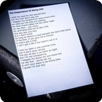 Oasis The Importance Of Being Idle A3 Laminated Lyrics