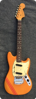 Fender Mustang 1969 Yellow Competition Matching Headstock