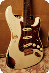 Fender Custom Shop Stratocaster Sunburst Olympic White Overspray