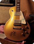Gibson Custom Shop- Les Paul Std Dickey Betts Aged And Signed-Goldtop