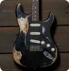 Fender Fender 1960 Stratocaster Masterbuilt Levi Perry 2025 Heavy Relic 2025 Fender 1960 Stratocaster Masterbuilt Levi Perry 2025 Black Over Vintage Blonde Heavy Relic