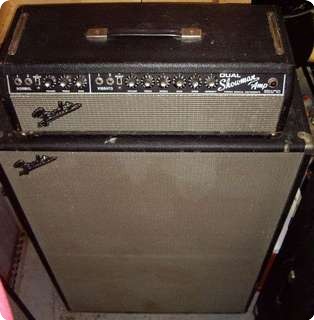 Fender Dual Showman Head + Cab 2x15 1967 Black Face