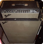 Fender-Dual Showman Head + Cab 2x15-1967-Black Face